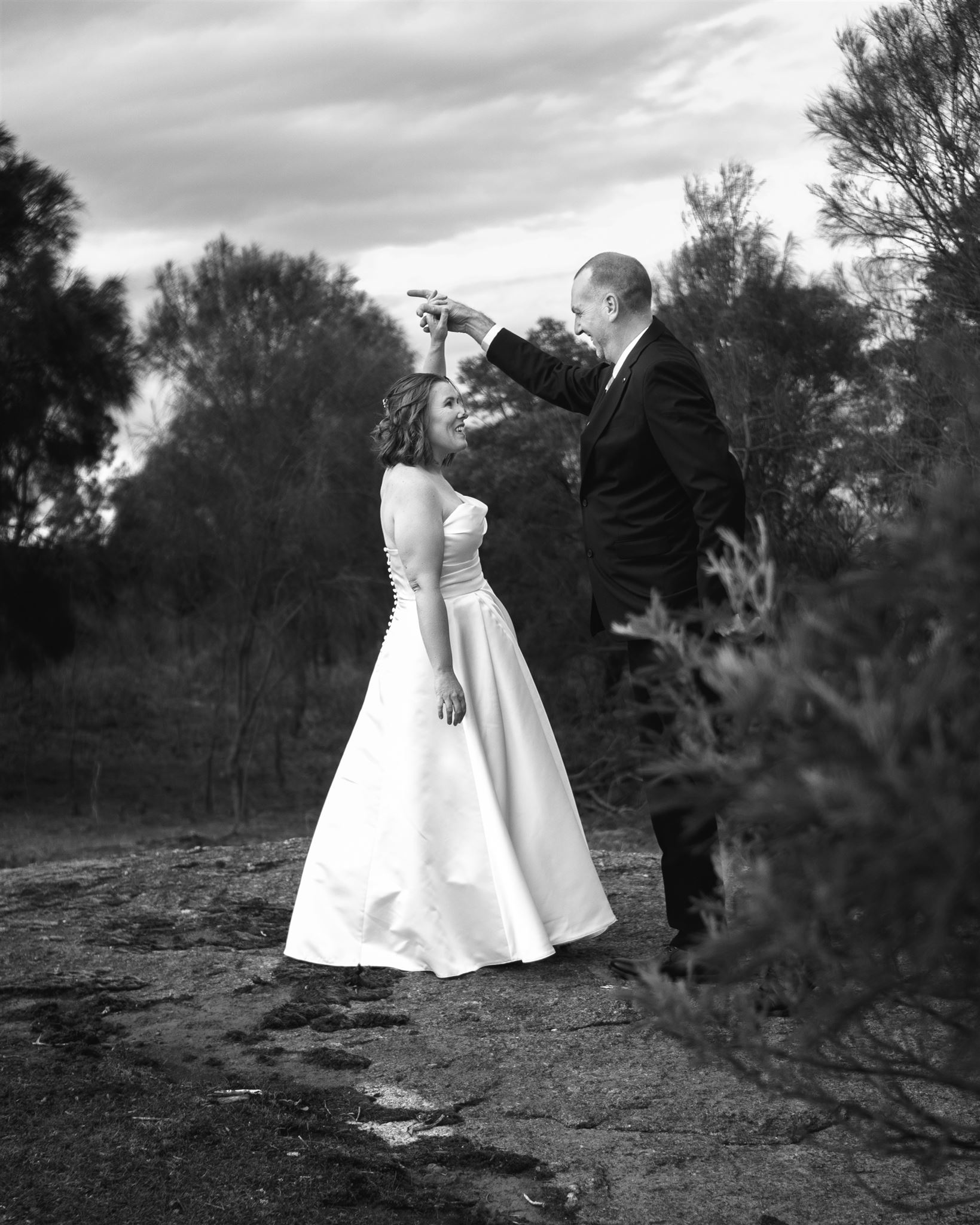 Melbourne wedding couple portrait